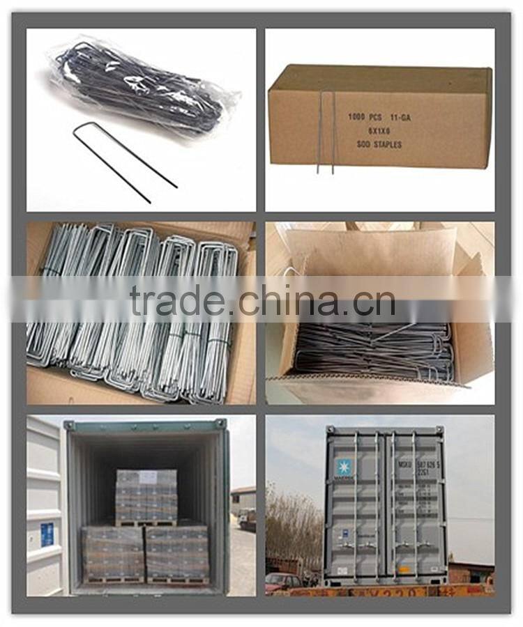 Steel U Shaped Ground Staples From Top Factory