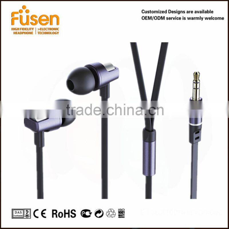 2016 special design earbuds in-ear wired headset with mic earphone use for PC, mobile phone custom logo OEM accepted