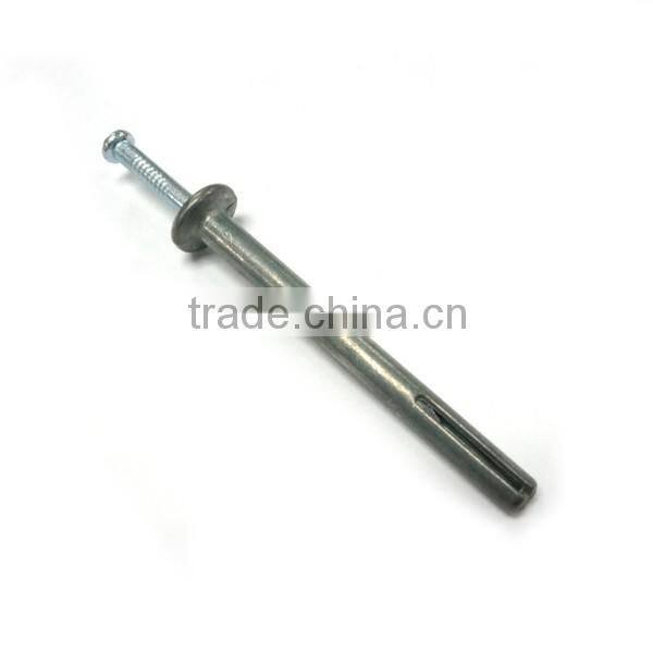 Zamak hammer fixing anchor zinc plated screw nail