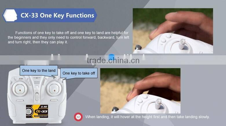 2016 new hot sale cheerson CX-33 2.4G 4CH 6-axis Media RC Quadcopter,RC Drone 720P HD Camera CX-33,CX-33C,CX-33W-TX,CX-33S