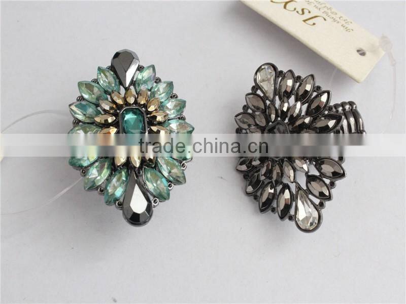 Nice Design Crystal Rhinestone Rings wholesale, Stretch Rings with Fashion Stretch