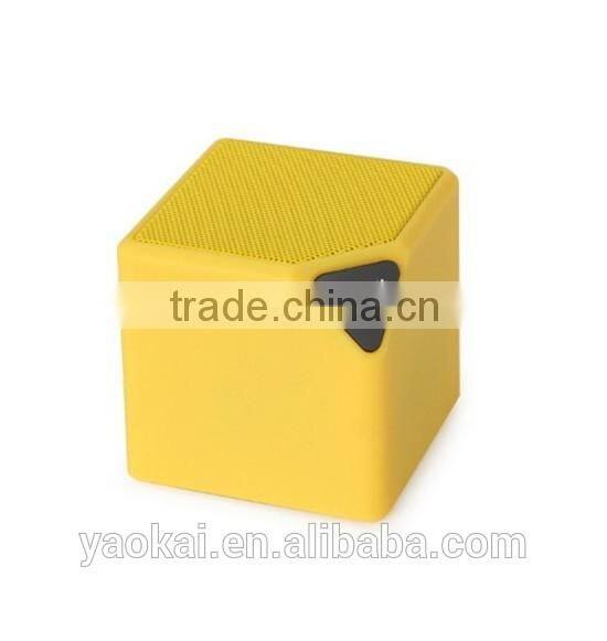 2016 New Mini Bluetooth Speaker Cube Led Speaker With Mic TF USB Wireless Portable Music Player Sound Box Loudspeakers