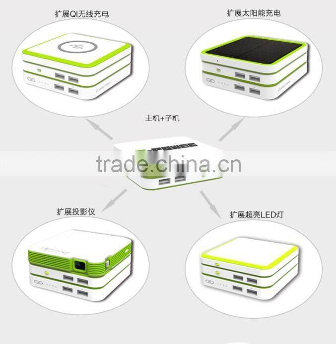 hot new products 2016 restaurant cell phone charging station menu holder power bank 20000mAh