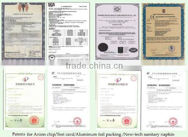 Shuya Anion charcoal panty liner healthy functional Anion chip daily use