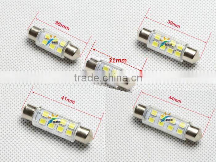 Automotive parts led festoon dome light, 3SMD 5050 factory low price car interior lights