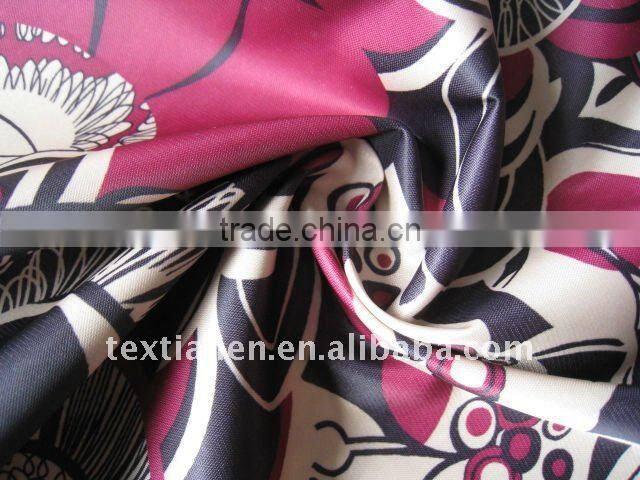 100%Polyester printed Satin Fabric for bags