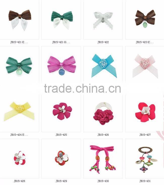 Green Ribbon Bow With White Dots