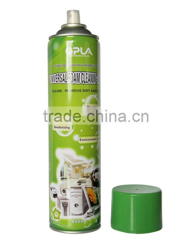 multi-purpose foam cleaner spray with injector for window, sofa, marble floor, contact