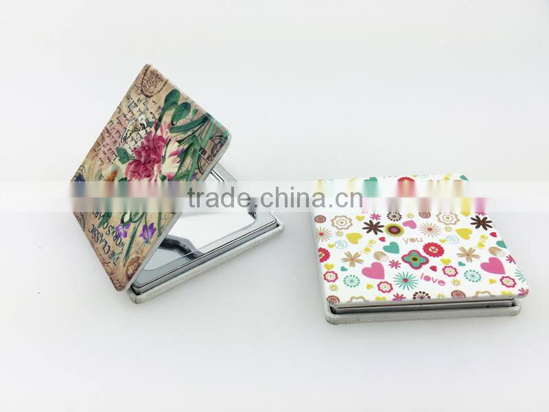 Hot sale customized design metal cosmetic mirror
