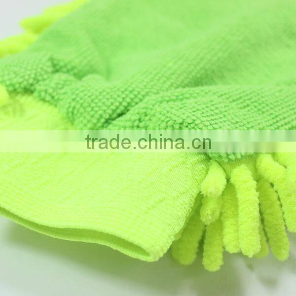 China manufacturer wholesale chenille microfiber wash mitt