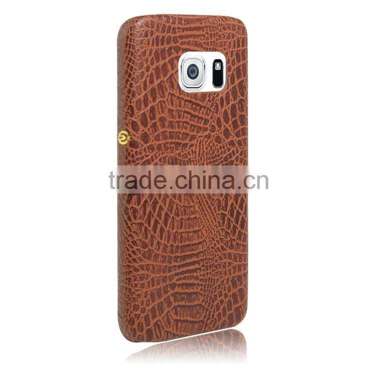 For Samsung Galaxy S7 S7Plus Crocodile Grain Alligator Leather Back Cover Case Hard Protector Skin Mobile Phone Bags