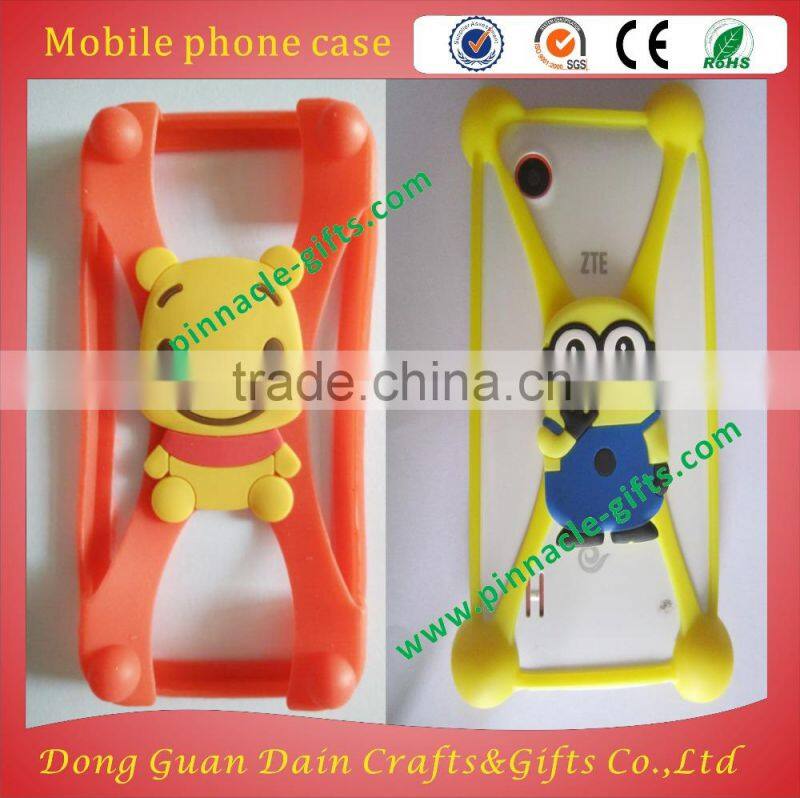 stocked 3D silicone mobile phone cases