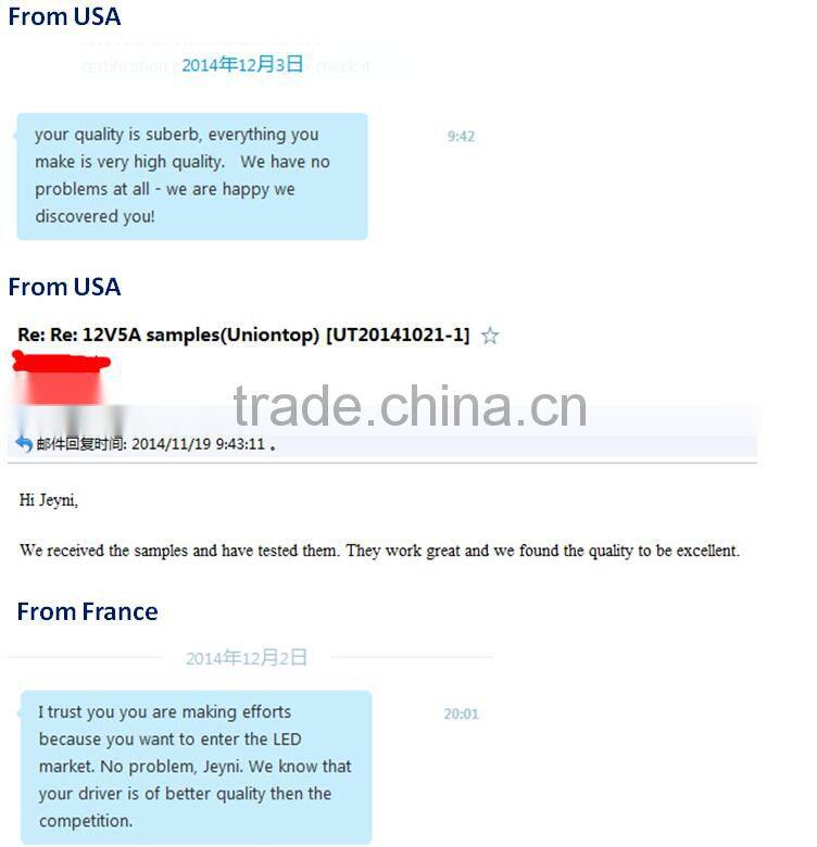 Multiple Plug Universal 12V 3A Power Adapter CE FCC RoHS Certificated