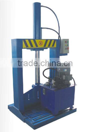 single blade hydraulic rubber bale cutter/baler type cutting machine