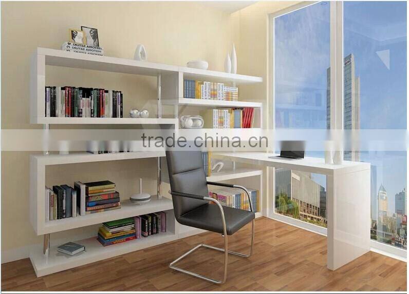 white simple practical home office computer desk