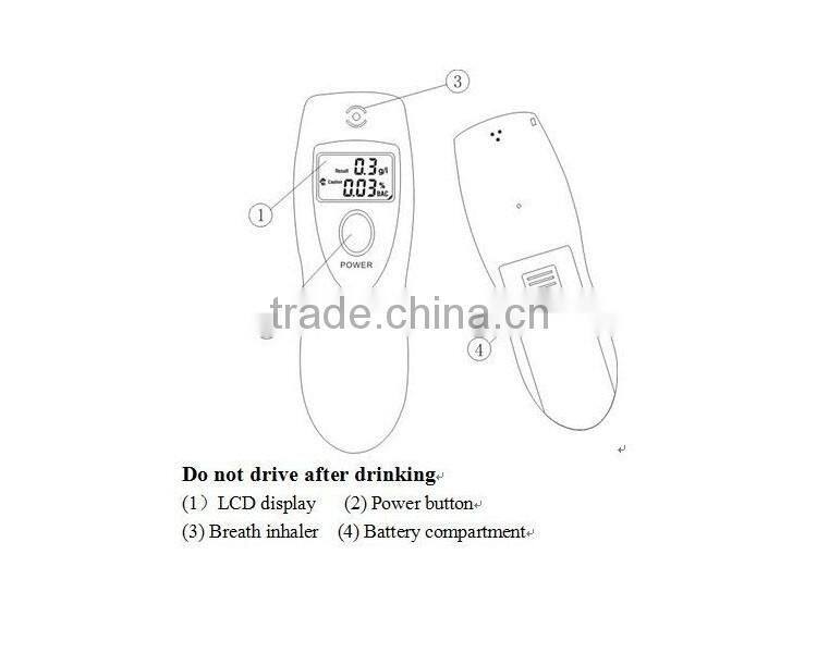 New arrival Digital breath alcohol tester