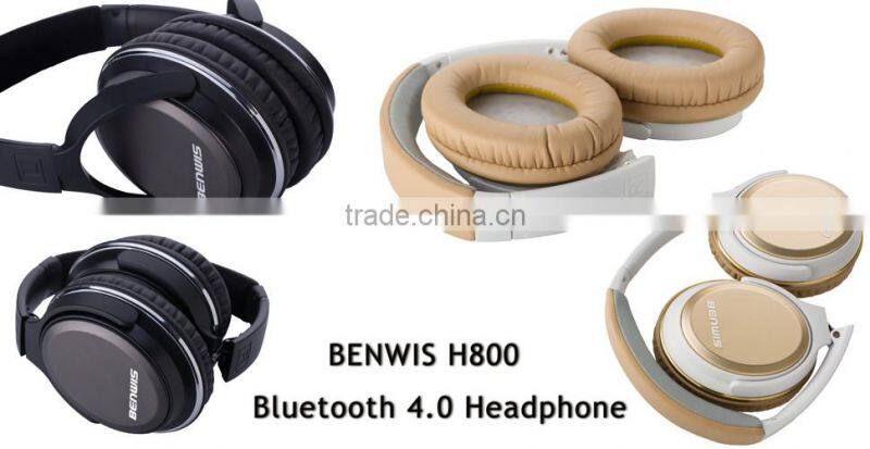 H800 noise cancelling stereo Bluetooth 4.0 wireless headphone for mobile phone, Bluetooth device