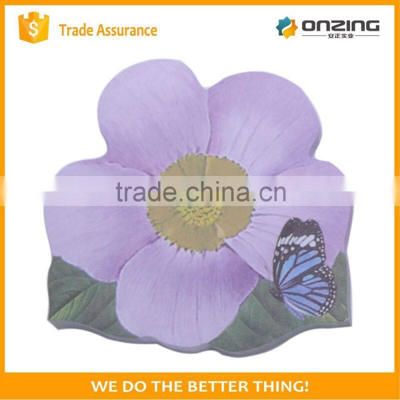 Wood free paper custom funny shape eco sticky memo notepad
