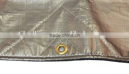 20' X 40' 6oz Heavy Duty Premium Silver Hay Tarp - 12 Mil Thickness