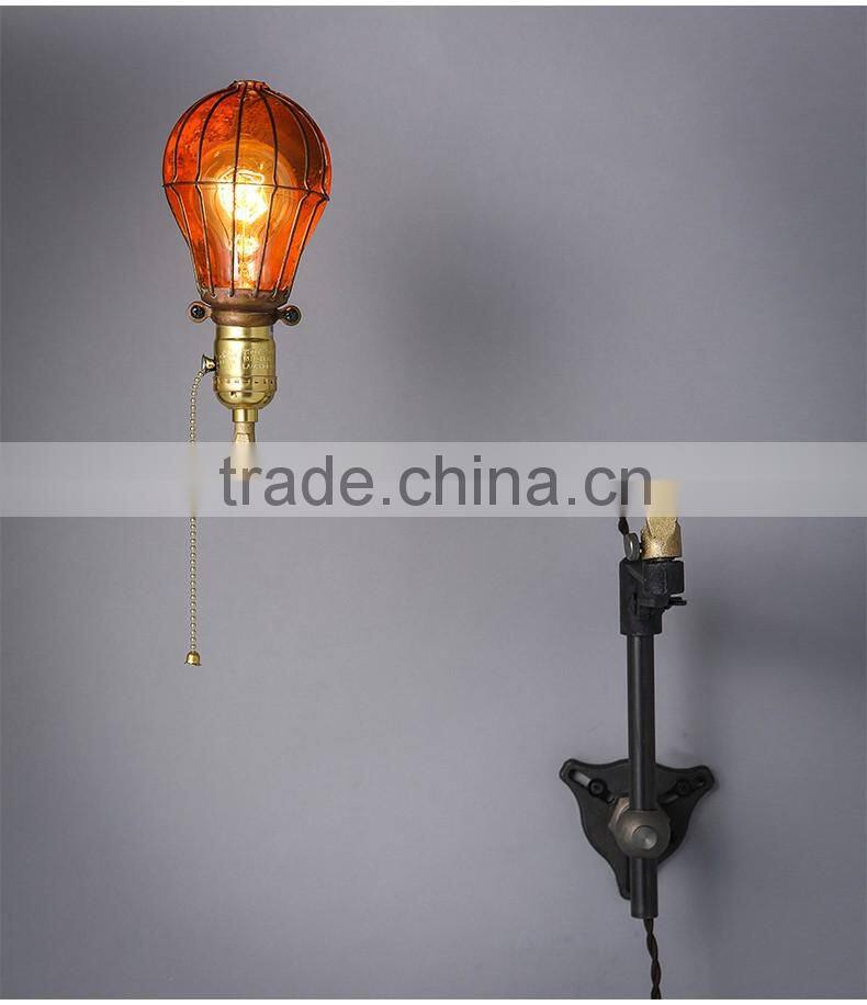 Old Style Vintage Edison Bulb Metal Wall Light