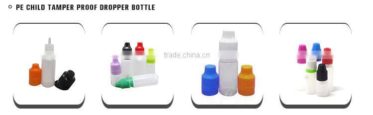 HD plastic dropper bottle with child proof cap dark green color bottle ejuice plastic bottle