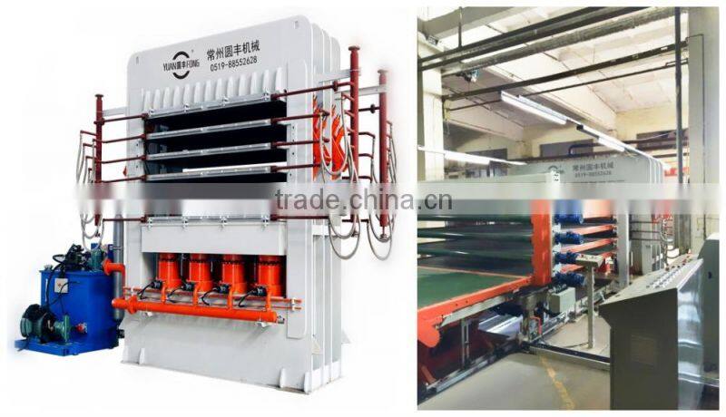 Germany technology melamine lamination press machine