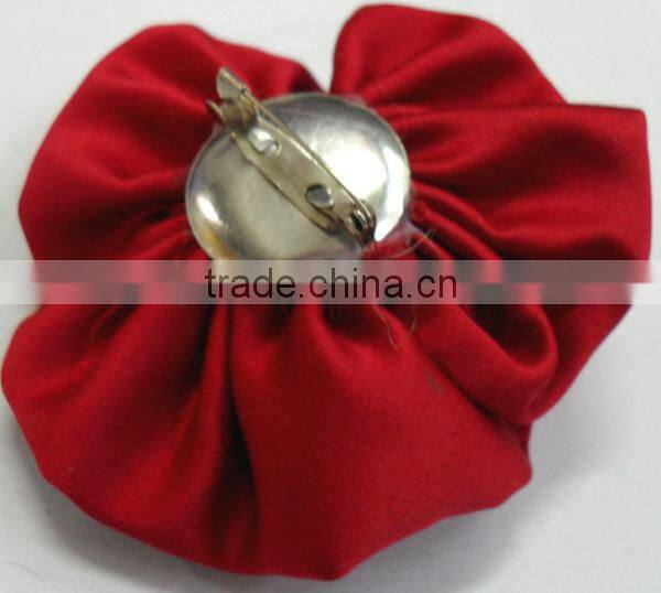 Red Handmade Satin Flower