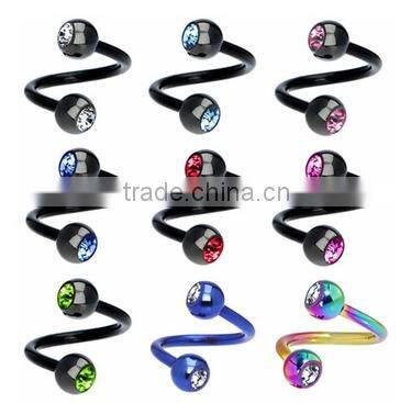 Stainless Steel Flexo Twist Helix Cartilage Ring Earring Piercing Ear Piercing Nose ring