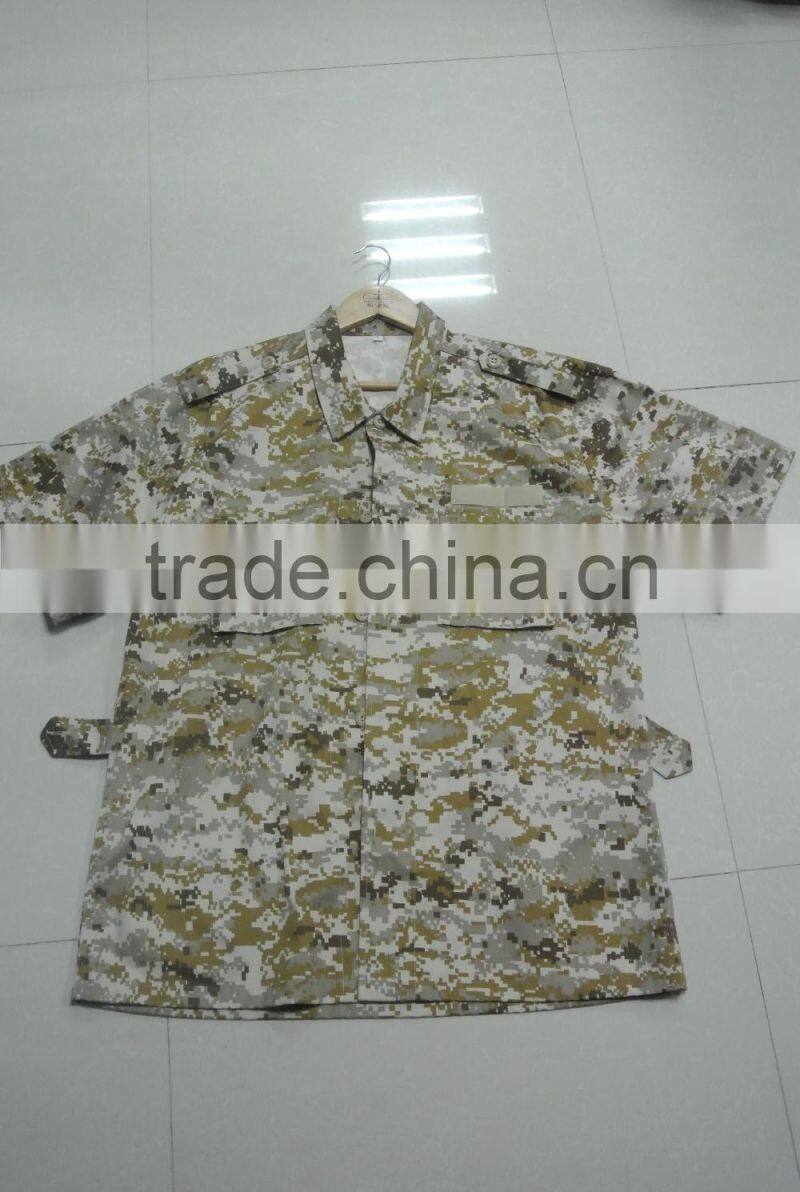 Italy desert digital camoufalge summer short sleeve military shirts