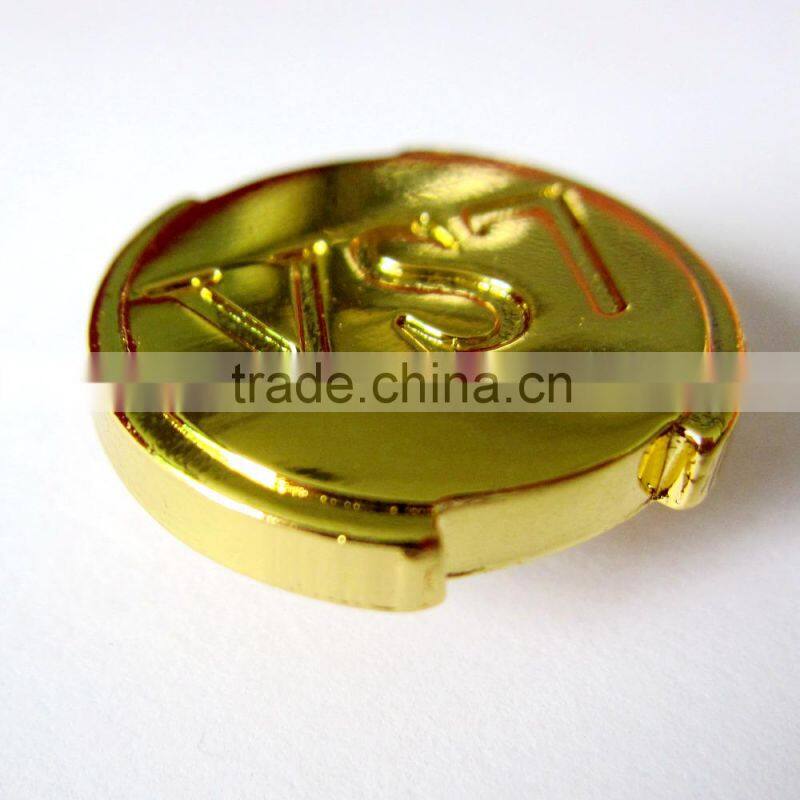 bright gold color button