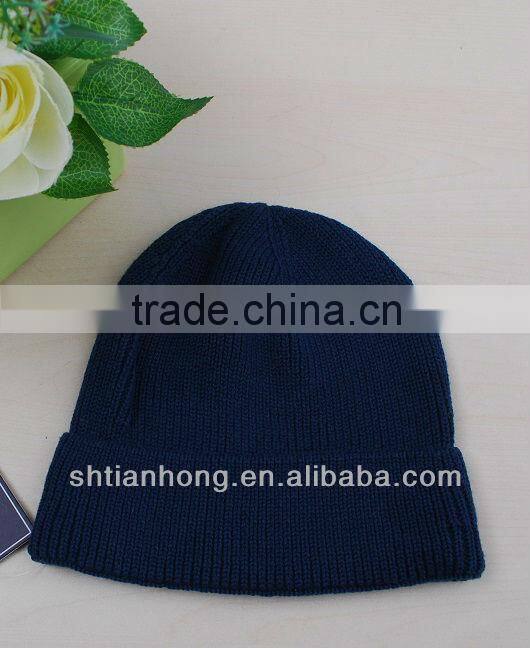 newly knitted winter fashion striped beanie for women