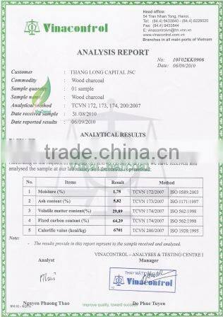 Sparkless ordorless coffee wood charcoal for BBQ and hookah shisha