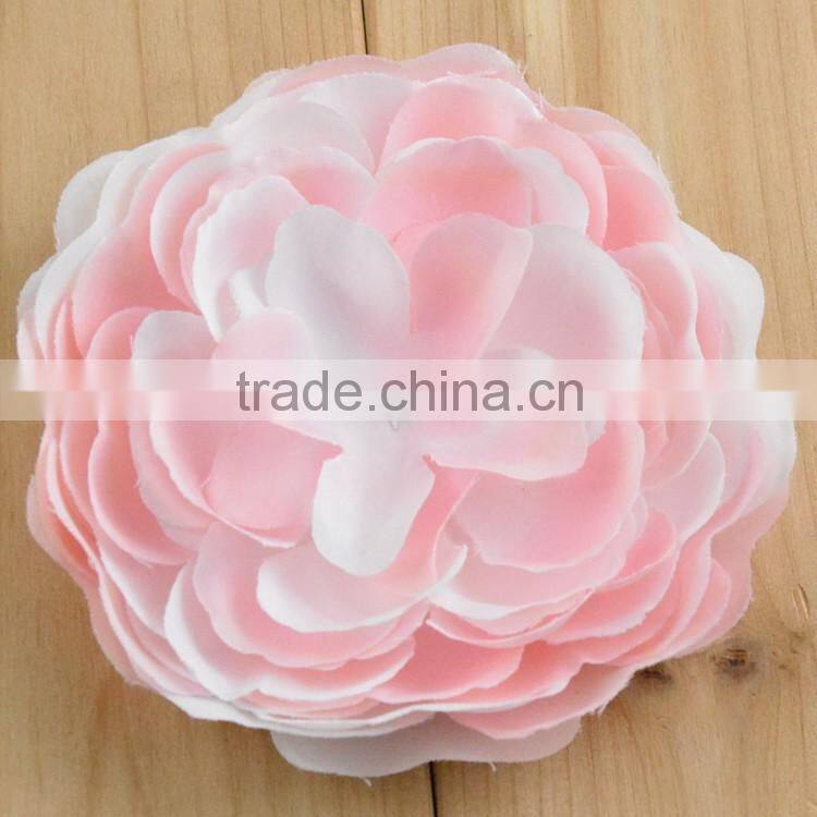 Hot Sale Peony Flower Artificial Flowers Accessory Handmade Artificial Silk Fabric Peony Hair Flowers For Hair Dress Decoration