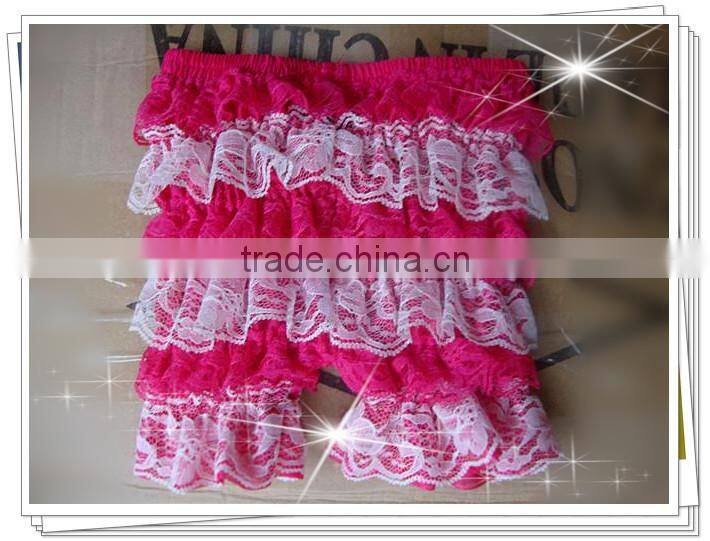 baby clothes kids ruffle shorts lace shorts wholesale baby shorts infant toddler clothes pants baby lace short pants hot pink