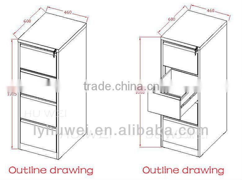metal 4 drawers cabinet for sale