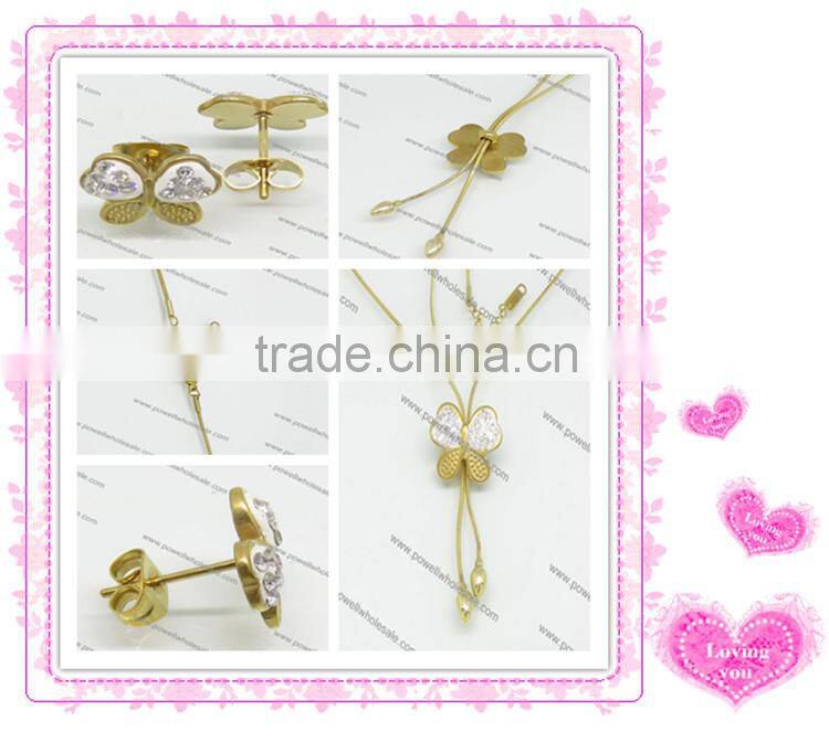 Fashion Wholesale Latest indian gold jewelry set