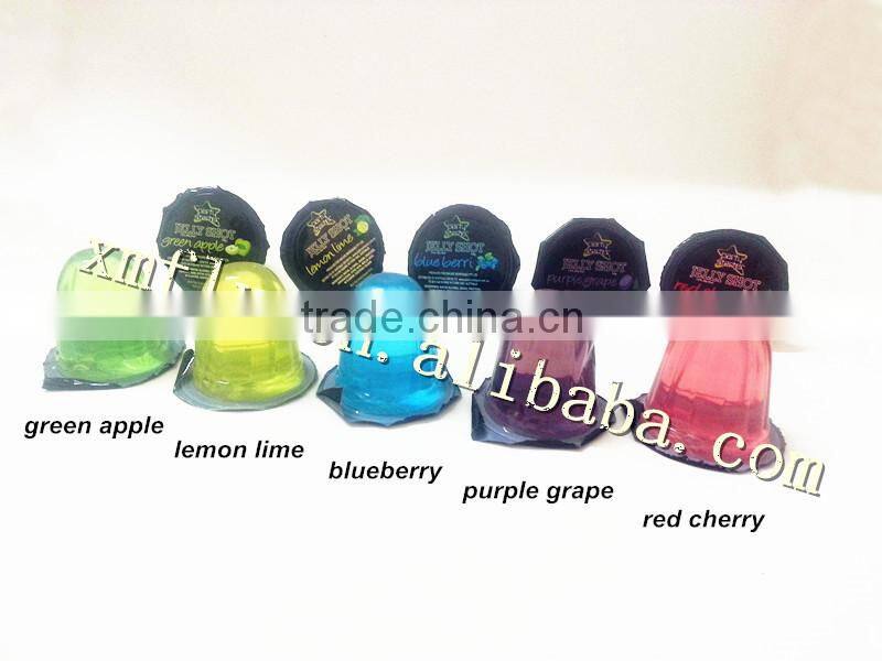 35g/pc alcoholic jelly cup with assorted fruit flavour