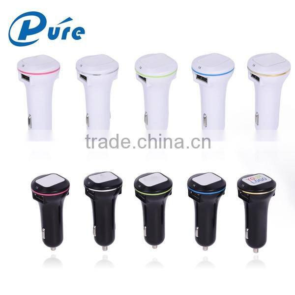 USB Car Charger for Mobile Phone Customized Car Charger with LED Light Universal Car Charger Accept OEM
