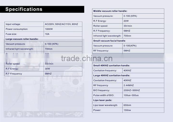 Vacuum Roller Massager Lipo Laser Slimming Device