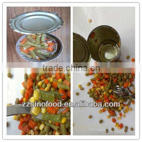 Chinese Food Canned Mixed Vegetable in Canned Food Production Line