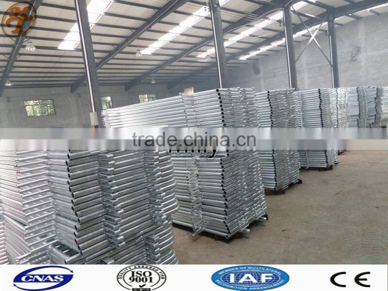 2220x1100mm construction Modular Portable barricade 360 degr welded steel with 3M reflective tape