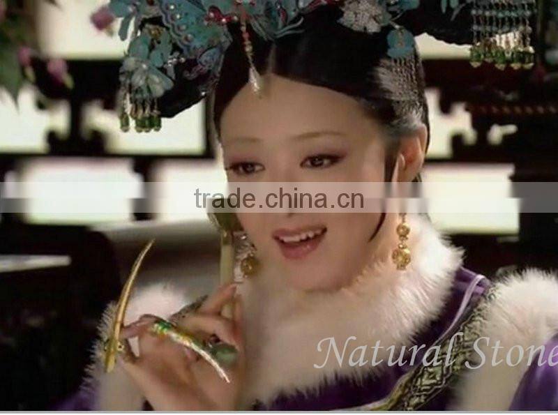 face care products,,top grad green genuine jade roller,beautiful Xiuyan jade massager roller