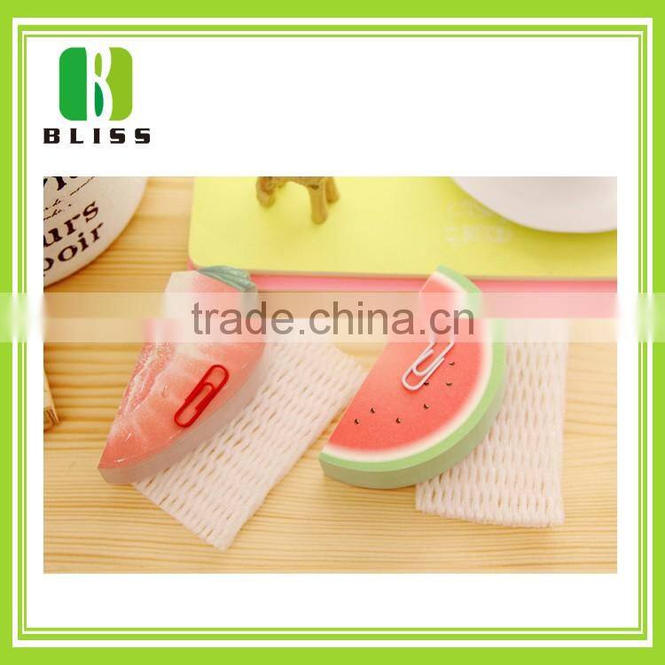 China supplier made cheap custom die cut leaf shaped letter shaped sticky notes