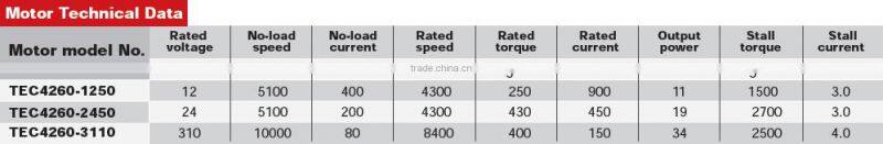 brushless dc motor 36v high torque