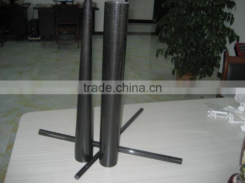 3k carbon fiber tube of twill surface,carbon fiber pipe price