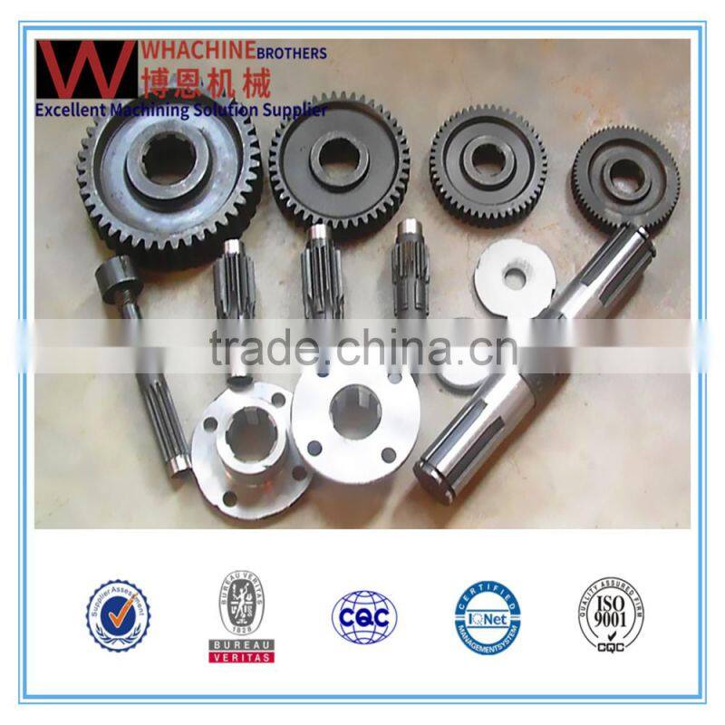 CNC machined spur gear pinion shaft z11 made by whachinebrothers ltd