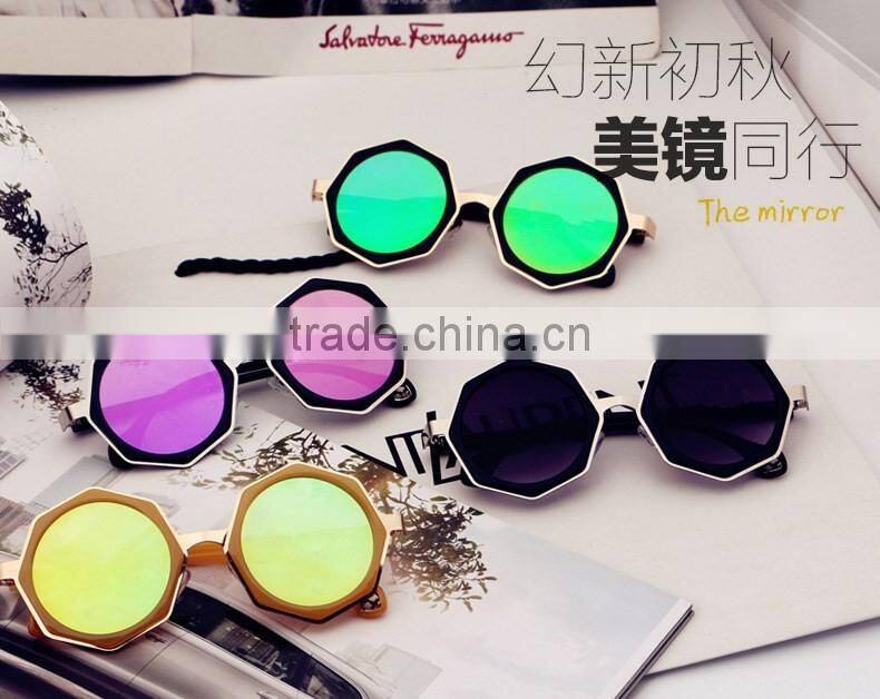 hot sale multilateral sunglasses loving heart temple sun glasses,fashion sunglasses