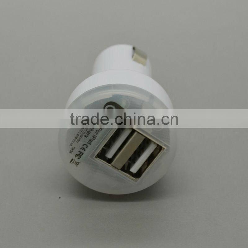 Dual USB Car Charger 5V 2A 2100Ma Dual 2Port USB Car Charger for Sansung S3 S4 HTC Apple Iphone 5 iPad 2 iPhone 3G 3GS 4g ipod