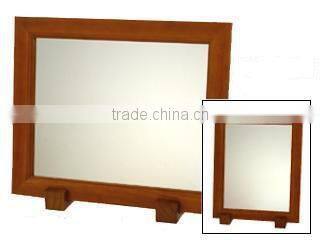 High quality wood framed tabletop mirror