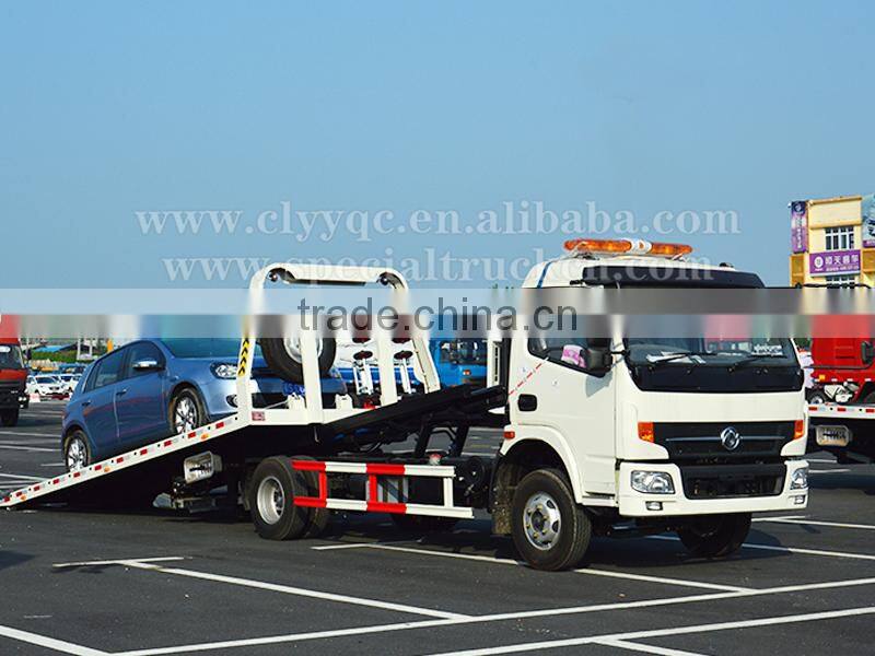 Dongfeng right hand drive 4T flatbed tow truck